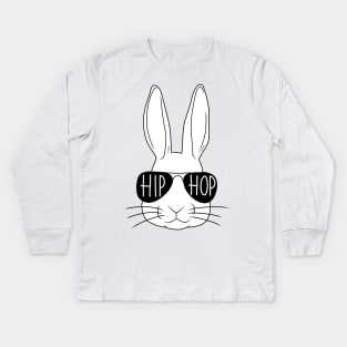 Easter Bunny Hip Hop Kids Long Sleeve T-Shirt